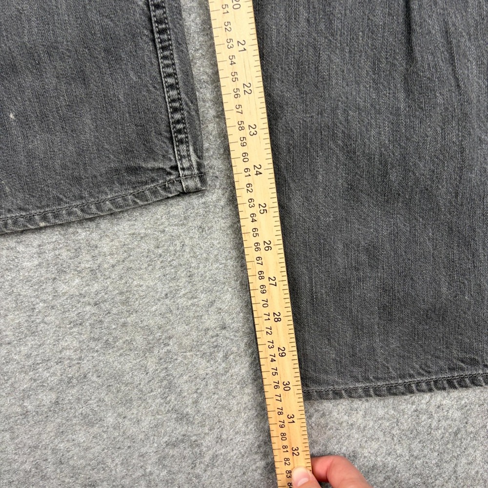 Buffalo David Bitton Daran Jeans Mens 30x32 Slim Straight Grey Faded Distressed - Picture 14 of 16
